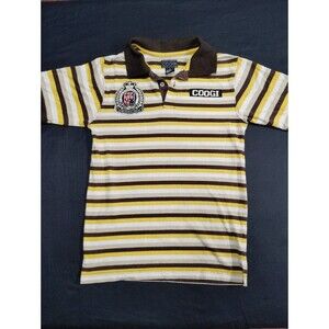 COOGI Brown, Yellow & White Striped Kids Polo size 12